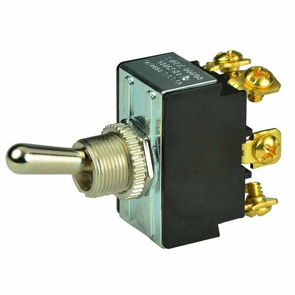 Bep Marine DPDT Plated Toggle Switch, Chrome - On, Off & On 1002018